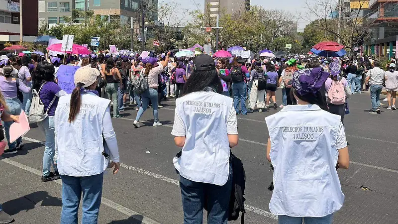 Manifestantes 8M Guadalajara 3